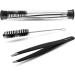 Socialic Eyebrow Tweezers Set - Precision Stainless Steel with Brush & Case | Ideal for Eyebrow & Hair Removal for Women & Men - Buy Online on GoSupps.com