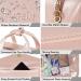 Pink Waterproof Toiletry Bag - Large Hanging Travel Makeup Organizer for Women - Buy Online on GoSupps.com