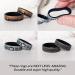 Knot Theory Mountain Forest Waves Silicone Ring - Dual Layer Engraved - Breathable Comfort Fit 6mm Rubber Wedding Band - Antique Gold Size 4/4.5 - Buy Online on GoSupps.com