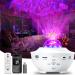 Galaxy Light Projector Star Projector with Remote Control 10 Change Colors Led Projector Light Built-in Bluetooth Music Speaker & Timer for Baby Ambiance Light Room Decor Festival Gift White