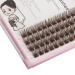 Bodermincer D Curl Brown Cluster Eyelash Extensions - Natural 3D Russian Volume Faux Lashes (14MM) for a Stunning Look - Shop Now - Buy Online on GoSupps.com