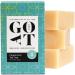 GOAT SOAP Goat Milk Soap Bars - Small Batch Handmade Soap - Cruelty-Free Natural and Organic Ingredients Made In the USA - 4 oz Bath Soaps (Peppermint Tea Tree 3 Bars) Peppermint Tea Tree 4 Ounce (Pack of 3)