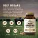 HEART & SOIL 100% Grass Fed & Finished Beef Organs from Regenerative Cattle with Liver Heart Kidney Pancreas & Spleen 3000mg Beef Organ Supplement for Women & Men Glass Bottle 180 Capsules - Buy Online on GoSupps.com