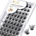 Cluster Lashes C Curl 12-18mix 72 Clusters B&Q Lash Clusters D Curl Individual Cluster Lashes Natural Eyelash Clusters DIY Lash Extensions Soft Fluffy Cluster Eyelash Extensions (B02 C-12-18MIX) C-12-18 MIX B 02
