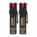 SABRE Advanced Pepper Spray, 3-in-1 Formula Contains Maximum Strength Pepper Spray, CS Military Tear Gas and UV Marking Dye, Compact Belt Clip for Easy Carry and Fast Access, 25 Bursts, 10-Foot Range Black, 2-Pack