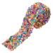PandaHall 1 Yard 1.4 Inch Crystal Rhinestone Trim Hotfix Ribbon Colorful Artificial Gem Stone Beaded Iron On Applique Chain Embellishment Sewing Accessories for DIY Wedding Bridal Dress Phone Decor 0.5 multicolor
