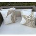 DECOPOW Embroidered Nautical Decor Pillow Cover | 18-Inch Square Decorative Canvas Pillow | Nautical Style Deco (Wheat-Starfish) - Buy Online on GoSupps.com