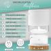 Qidosha Aroma Diffuser Tadasana | FAZ Test Winner Design 12/2023 | Premium Essential Oil Diffuser with Real Wood Base & Ceramic Hood | 10 Hours Operation | Warm-White Light - Buy Online on GoSupps.com