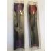 Double ended brush- angle powder/foundation- powder brush and eyeshadow applicator (Red)