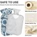 Mnsruu Hot Water Bottle with Soft Cover - Sunflower Daisy 2L | Perfect Gift for Women & Kids | Ideal for Christmas - Buy Online on GoSupps.com