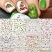 Christmas Nail Stickers 9 Sheets Self-Adhesive Nail Decal for Kids Cartoon Nail Art Decoration Design Supplies