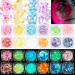 Boyrot 12 colors fluorescent glittering body face self-adhesive body glitter make-up seeds body glitter for nails hair music festival make-up masquerade carnival party clubs self-adhesive
