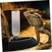 BUGUUYO Turtle Drinker Lizard Water Bowls Automatic Lizard Waterer Pet Food Feeder Reptile Reptisoil Plastic 17X17X3.5CM Black - Buy Online on GoSupps.com