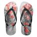 Mnsruu France Paris Eiffel Tower Street House Flip Flops Sandals Hooves Hotel Spa Bedroom Travel L Medium Medium for Multi-Color