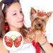 Janinka 36-Piece Dog Hair Bows | Butterfly & Flower Pearls | Elastic Ties for Pets Grooming - Buy Online on GoSupps.com