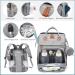 LOVEVOOK 5-in-1 Diaper Bag Backpack with Changing Station and USB Port | Waterproof Baby Bag with Mat, Toy Bar & Sunshade | Grey Travel Backpack for Boys & Girls - Buy Online on GoSupps.com