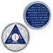 1 Year Sobriety Chip Tri-Plate AA Chips and Medallions Sobriety Coin Recovery Chip Sober Token Sobriety Gifts for Celebrating Alcoholics Anonymous Recovery