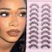 KAWAII Cat Eye Lashes Wispy Natural Look 4D Curl Soft Faux Mink Wispy Eyelashes for Daily Work and Dating Eye Makeup10 pairs Natural&Cat Eye-TK10