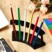 AMIUHOUN Set of 4 Pen Holder 6 Slots Pen Display Stand Nail/Make-Up/Art Brush Rack Organiser Holder for Home (Black) - Buy Online on GoSupps.com