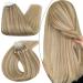 UGEAT Microring Extensions Real Hair Blond Extensions Microring Goldblond Highlight Highlight Extensions Real Hair Microring Remy Human Hair smooth 35cm 50g 50 highlights 35 cm 1.Microring #16/22
