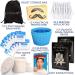 Kenashii Super Nose Wax Kit | 100 g Wax 24 Applicators | No Microwave Required | New Nose and Ear Hair Removal Kit | Nasal Waxing For Men and Women | 12 X Balm Wipes and Mustache Guards | Storage Bag 1.79 g (Pack of 56) - Buy Online on GoSupps.com