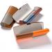 FEFI Two-Tone Hardcase Glasses Case - Stylish Leather Look in Orange/Brown | International Shipping Available - Buy Online on GoSupps.com