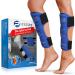 Shin Splint Ice Packs - Set of 2 | Hot/Cold Therapy Wrap for Leg & Calf Pain Relief | Advanced Soft Gel Technology | Freezable & Microwavable | Ideal for Running Injuries - Buy Online on GoSupps.com