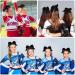 50 Pcs Large Cheerleading Bow Set - 8'' Jumbo Bows with Ponytail Holder for Teen Girls Cheerleader Outfit - College Sports Hair Accessories - Buy Online on GoSupps.com