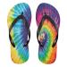 Mnsruu Swril Tie Dye Rainbow Flip Flops Home Hotel Spa Bedroom Travel XS for Men Women X-Small