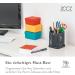 ZCCZ Bathroom Accessory - Elegant Toothbrush Holder in Black Marble Look | Square Tooth Cleaning Cup for Electric Toothbrushes & Cosmetics - Buy Online on GoSupps.com