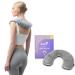 Zhu-Zhu Lavender Neck Warmer Grey Wheat Bag Microwavable Neck and Shoulder Soothing Heat Pack Pain Relief Microwave Heat Pad