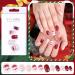 MELLIEX 48 Pieces Christmas False Nails Short 12 Sizes Artificial Press on Nails Full Cover Christmas Stick On Nails for Women Nail Art Decoration White Tree - Buy Online on GoSupps.com
