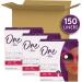 One by Poise Long Extra Coverage Panty Liners - 150 Count (3 Packs of 50) - Period & Bladder Leakage Protection - Buy Online on GoSupps.com