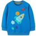 Boys Sweatshirt for Kids Dinosaur Jumper Cotton Casual Top Long Sleeve Pullover T-Shirt Toddler Girls Shirts Baby Clothes 1-8 Years 5-6 Years Rocket
