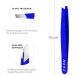 Stainless Steel Slanted Tweezer for Ingrown Hair - Precision Tweezers for Facial Hair Removal - 1 Piece Blue - Buy Online on GoSupps.com