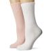 Calvin Klein Women's Crew Sock One Size Pink Combo