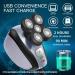 5-in-1 Electric Head Shaver for Bald Men - Waterproof Wet Dry Razor for Head and Face Shaving - Rechargeable USB Rotary Shaver - Buy Online on GoSupps.com