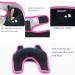 Adjustable Soft Kids Elbow and Knee Pads Set for Sports and Activities - Rose M - Buy Online on GoSupps.com