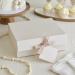 Ginger Ray Shower White 'Hello Baby Box with Gift Tag and Grosgrain Ribbon Neutral Gift Box