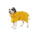 CANICOAT Dog Bathrobe Lavari with Towel 100% Cotton Oeko-TEX Certified (Size: 4 Sun Yellow) Size: 4 Sun Yellow