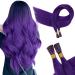 Runature purple hair recovery real hair bonding purple 50cm remy i tip extensions real hair purple bonding extensions smooth hair 20 inch 25g #purple 50cm itip #purple