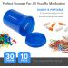 10 Pack Airtight 30 Dram Empty Pill Bottles with Caps - Multi Use Prescription Medicine Container for Herbs, Candy, Crafts - Transparent Multi Color - Buy Online on GoSupps.com