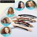 4 Pack Skinny French Hair Clips - Tortoise Shell Styles for Thin & Thick Hair - Girls Hair Accessories in Purple Coffee Milk Brown-Green & Classic Black Marble - Buy Online on GoSupps.com