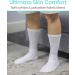 Vive Diabetic Crew Socks (6 Pairs) - Non-Binding Cushion Ankle Pack - White, Sizes Small (Up to Men 9, Women 11) - Diabetes Foot Care - Buy Online on GoSupps.com