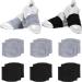Dance Socks Shoe Socks on Smooth Floors Dance Shoe Covers Ballet Dance Socks Over Sneakers Shoe Sliders for Smooth Wood Floor Black and Gray 8