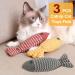 3PC Catnip Fish Toys - 21cm Interactive Cat Toys for Play | Simulation Fish for Cats - Buy Online on GoSupps.com