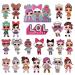 24 Pcs LOL Cake Toppers and Cupcake Toppers for Girls Birthday - LOL Party Decorations Supplies