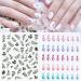 20 Sheets Nail Stickers for Younger Girls + 1 Tweezers | Self-Adhesive Designer Decals with Flowers, Fruits, Animals | Nail Salon/Home Use - 6.2*7.5cm - Buy Online on GoSupps.com