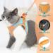 Eyein Cat Harness and Lead Set for Walking - Adjustable Escape Proof Kitten Vest Harness with Reflective Strip - Green & Orange - Medium Size - Buy Online on GoSupps.com