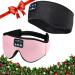 MUSICOZY Sleep Headphones 3D Bluetooth 5.2 Sleep Mask Sports Headband Wireless Music Earbuds for Side Sleepers Running Travel Yoga Meditation Pack of 2